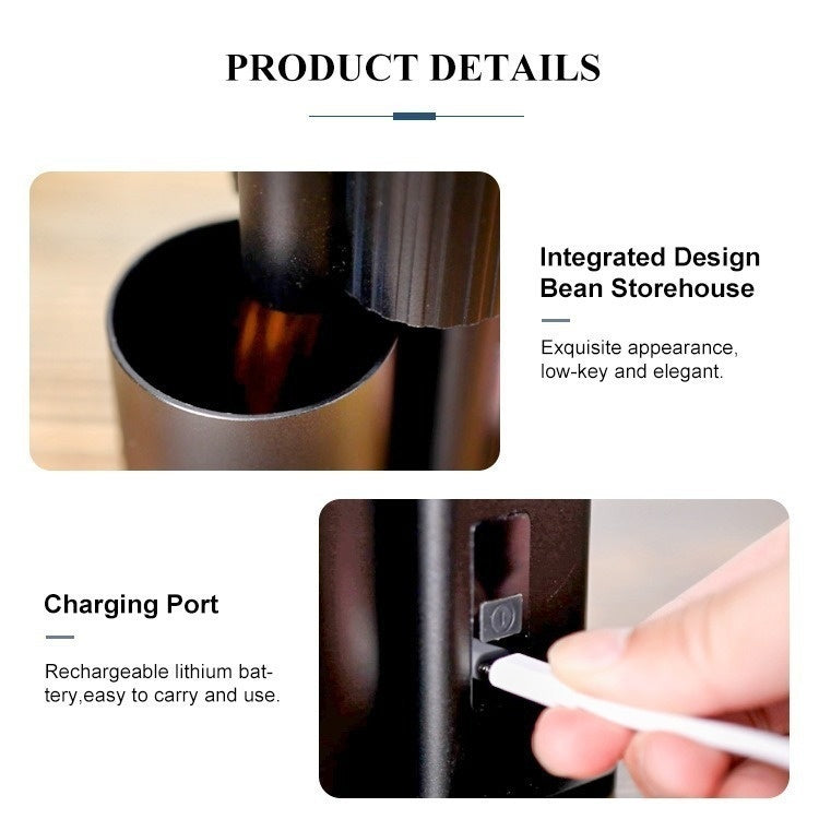 Home Outdoor Grinder Electric Bean Mill USB Charging